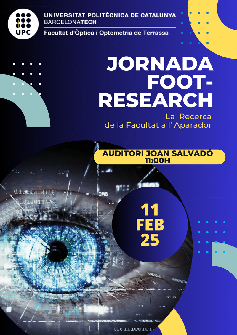 Jornada FOOT Research: "La recerca de la Facultat a l'Aparador"