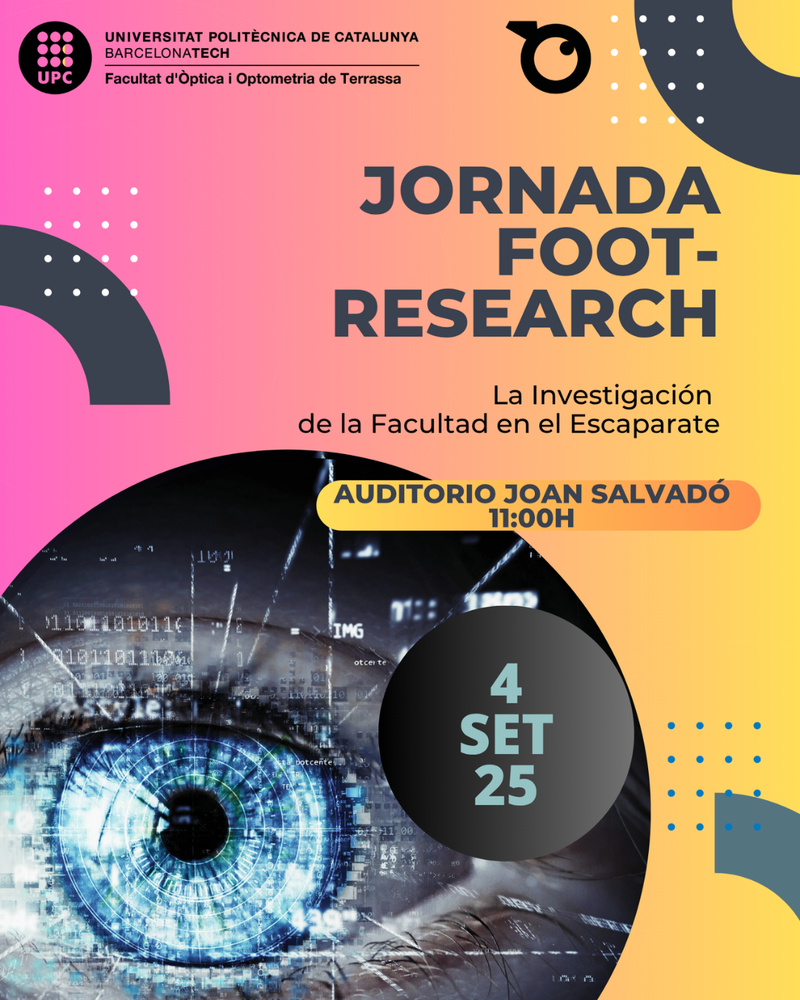 Jornada FOOT Research: "La recerca de la Facultat a l'Aparador"