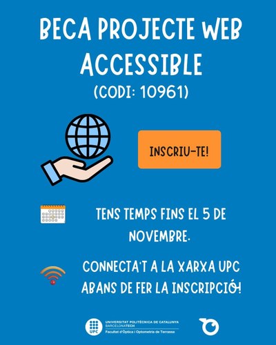 CONVOCATORIA BECA PROYECTO WEB ACCESIBLE