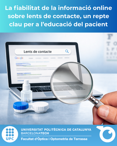 La fiabilidad de la información online sobre lentes de contacto, un reto clave para la educación del paciente