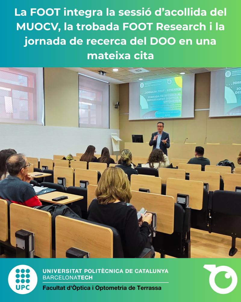 La FOOT integra la sesión de bienvenida del MUOCV, el encuentro FOOT Research y la jornada de investigación del DOO en una misma cita